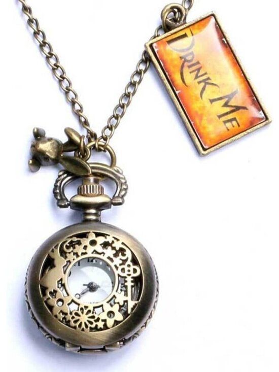 Other - Unisex Gold Vintage Quartz Alice Wonderland Rabbit Solid Necklace Pocket Watch